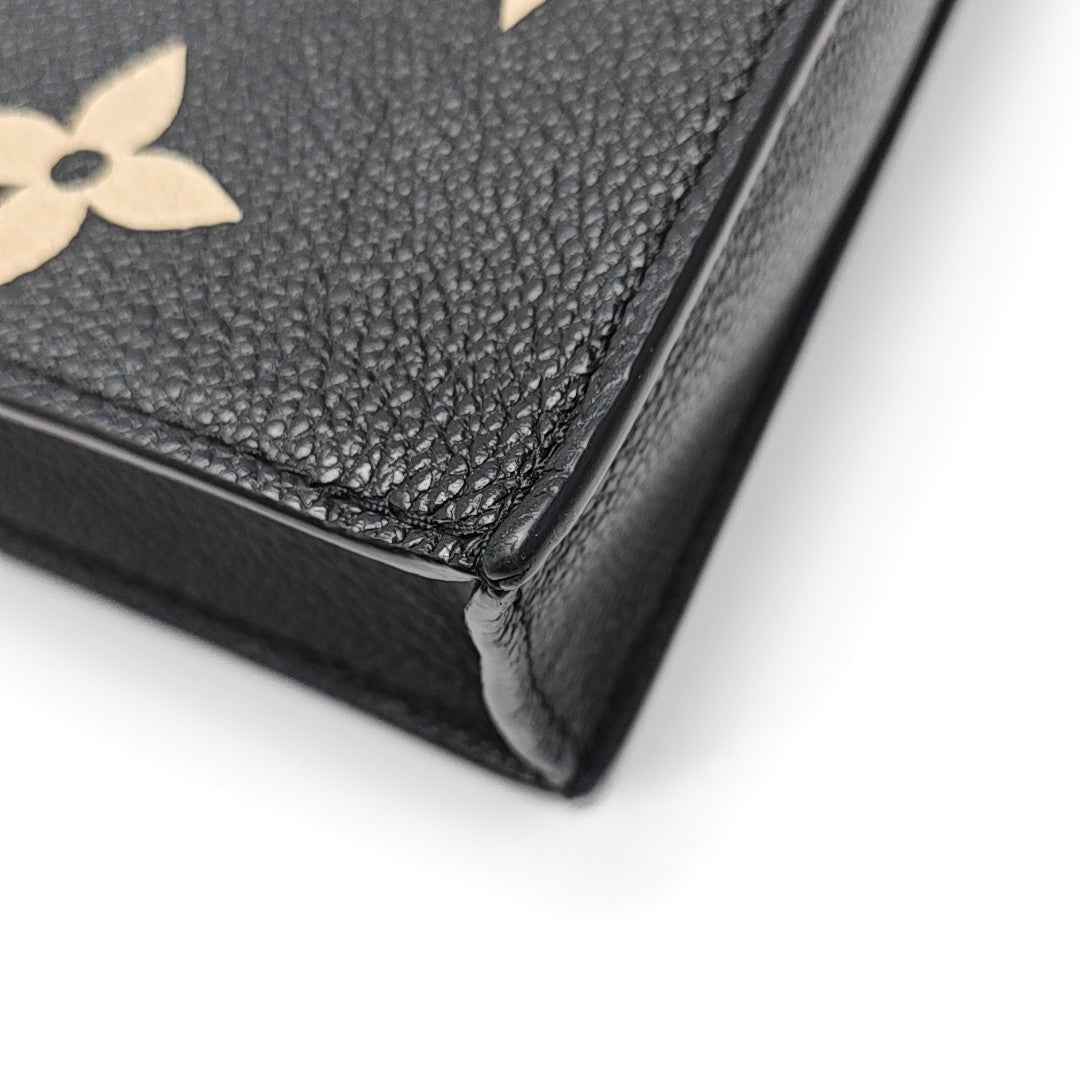 SAC PLAT Mini Monogram Calfskin Black
