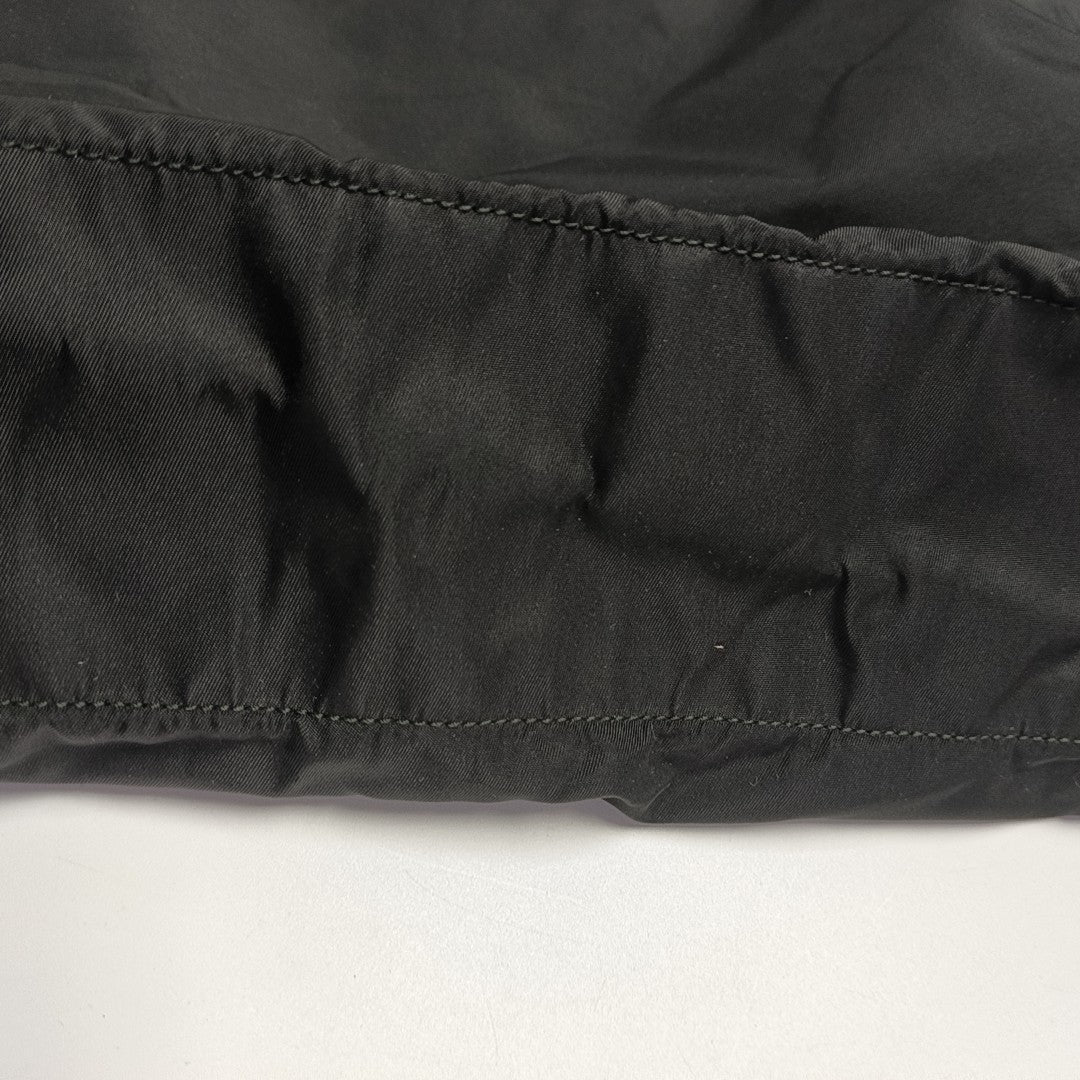 Nylon Top Handle Bag Black
