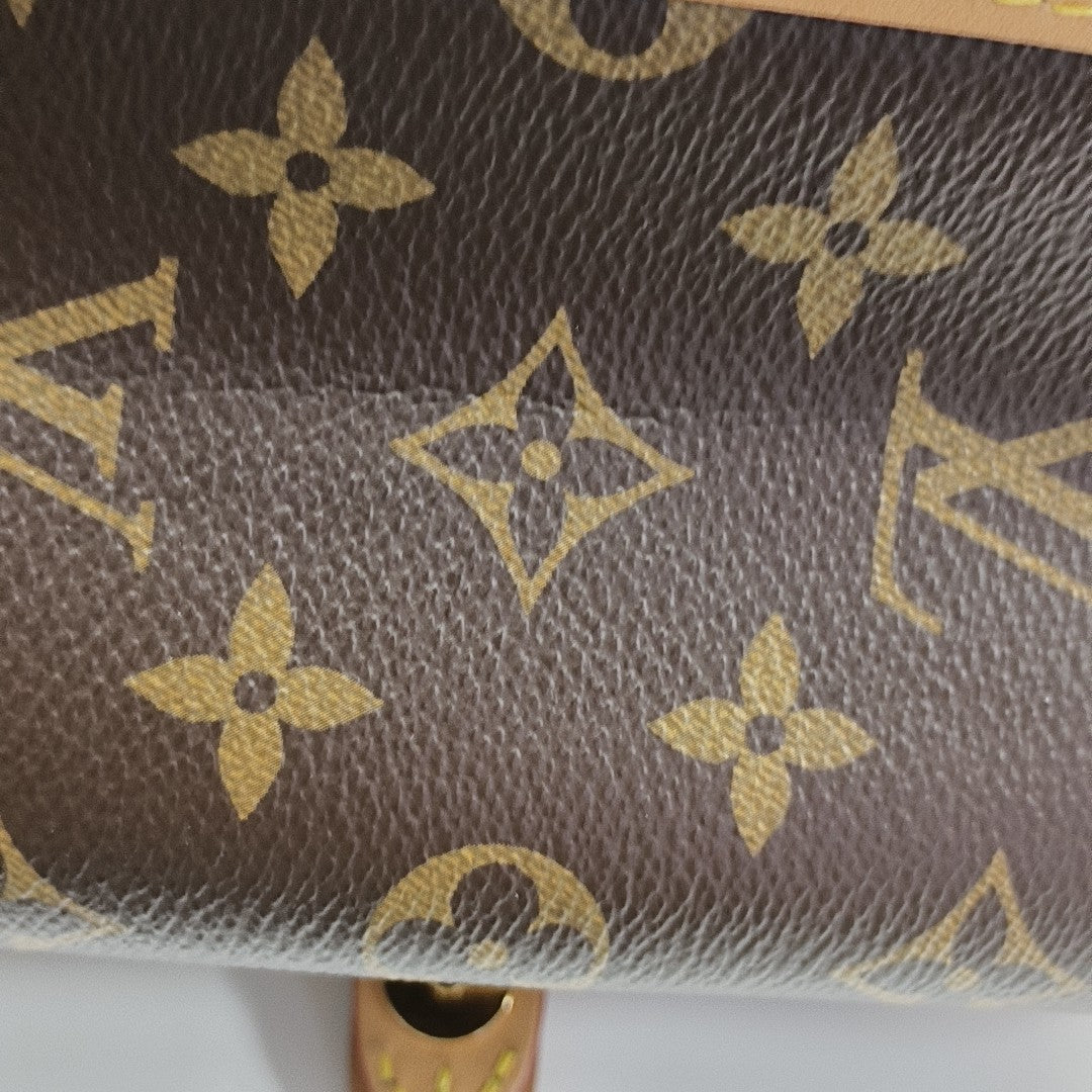 DIANE Monogram Coated Canvas Brown