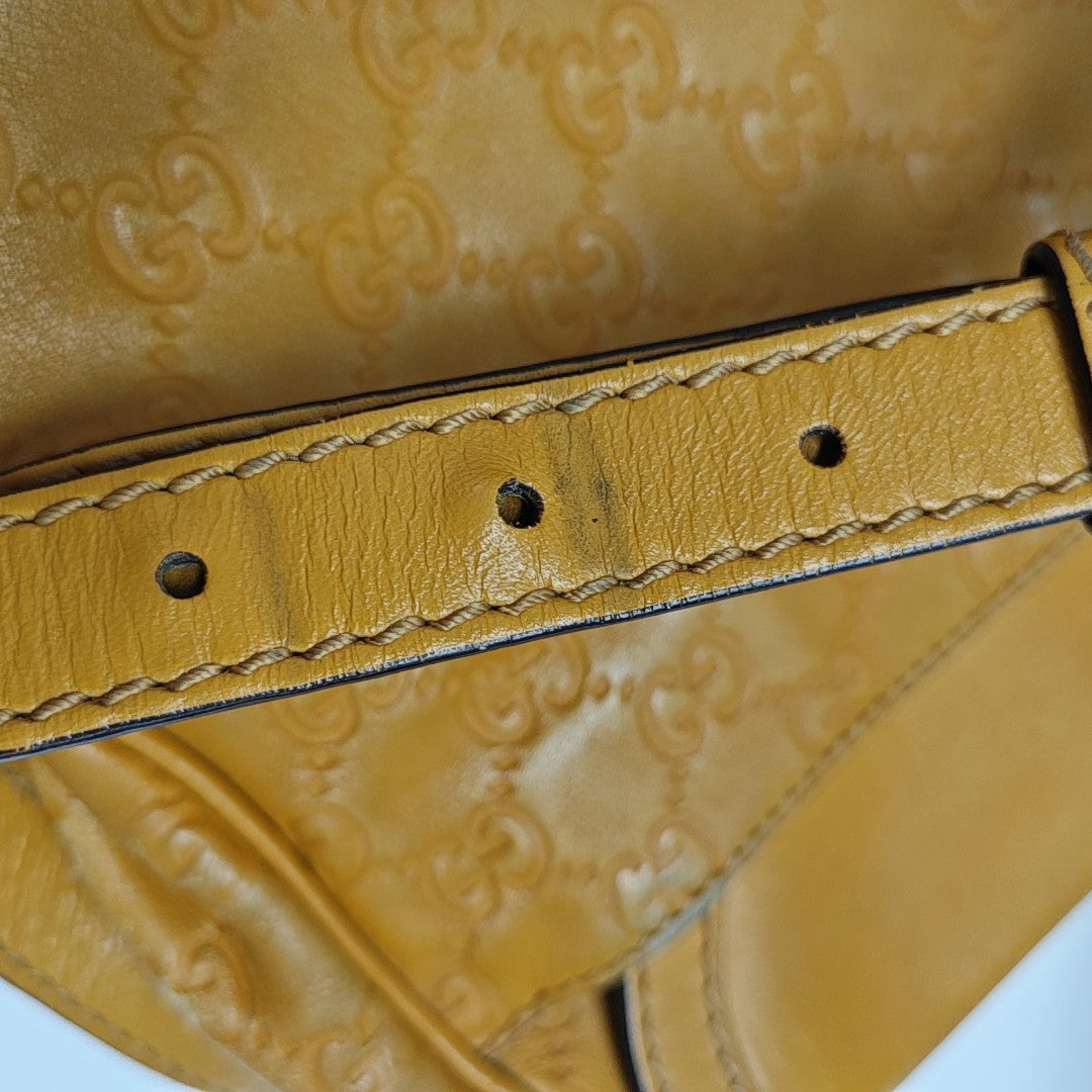 Monogram Calfskin Shoulder Bag Yellow