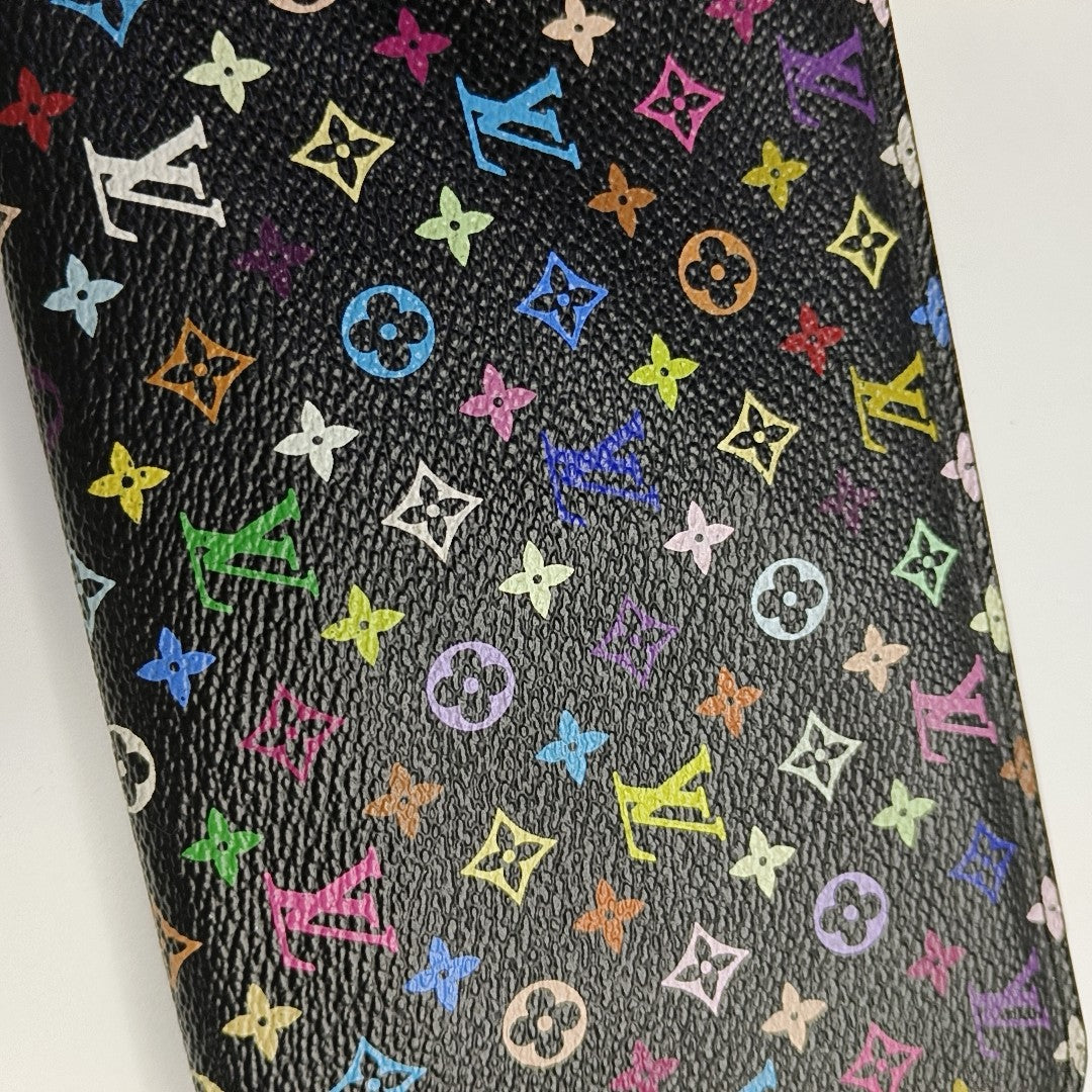 Cartera negra Insolite Monogram de lona revestida