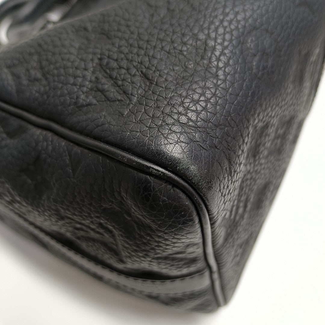 KEEPALL 35 Monogram Calfskin Black