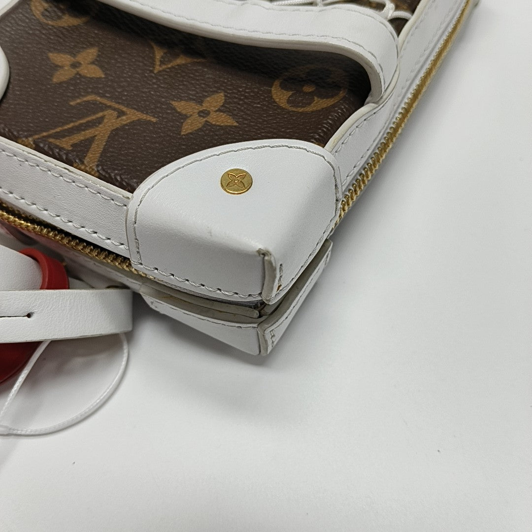 SOFT TRUNK Monogram Coated Canvas Brown