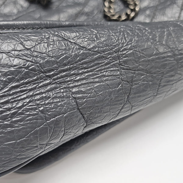 NIKI Medium Chevron Calfskin Gray