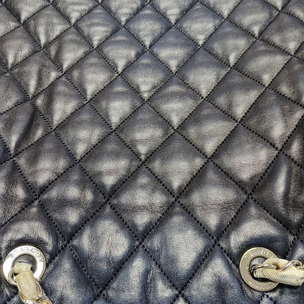 Quilted Lambskin Tote Bag Blue