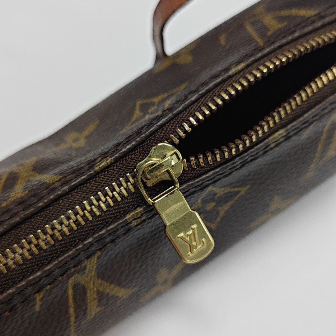 PAPILLON Mini Monogram Coated Canvas Brown