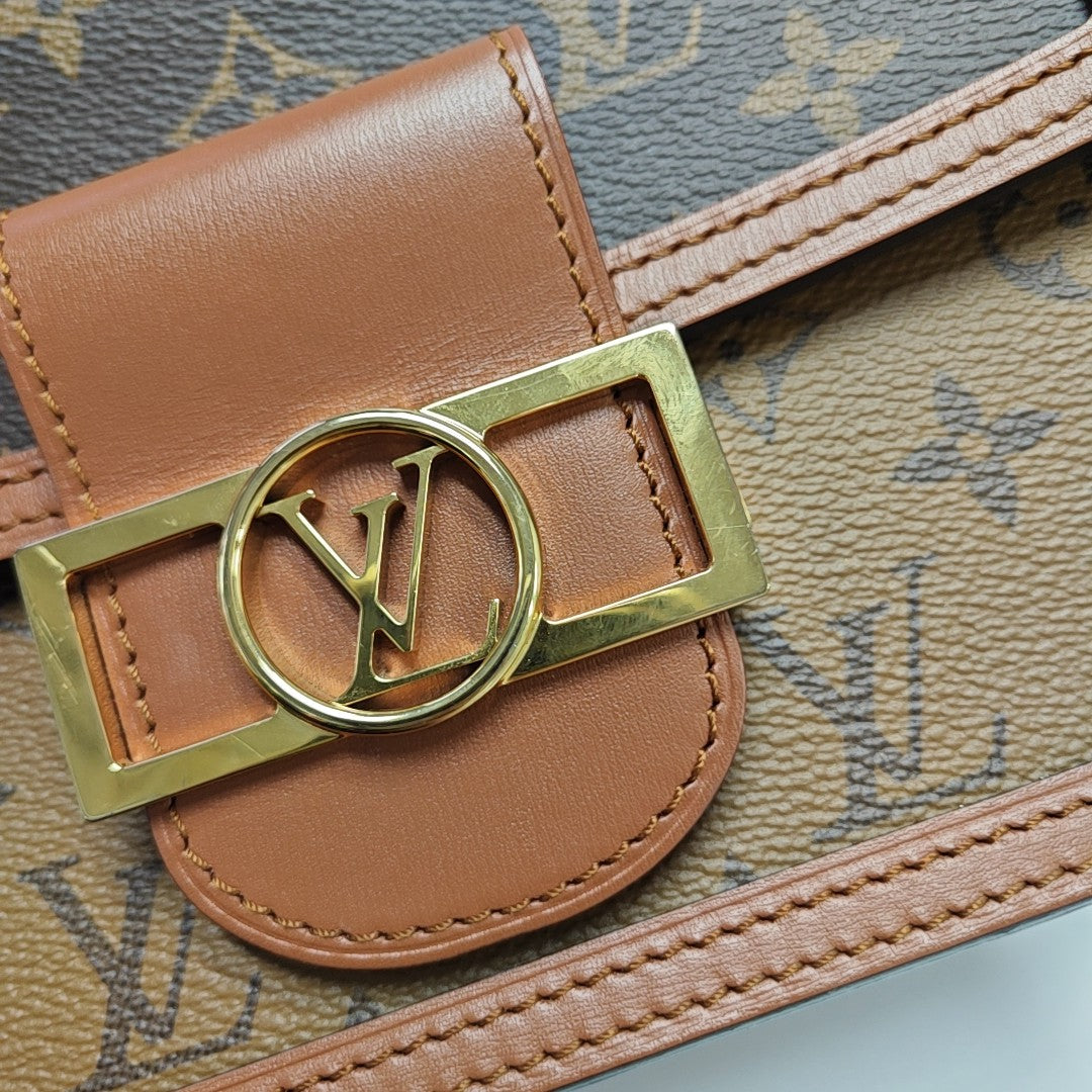 DAUPHINE Mini Coated Canvas Brown