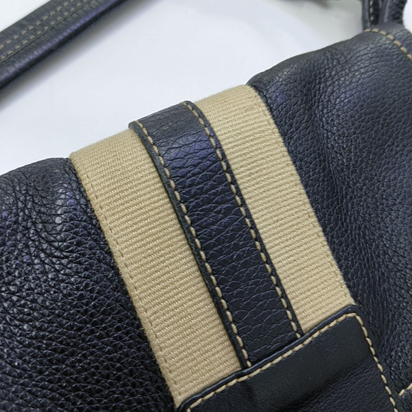 Nylon Top Handle Bag Black