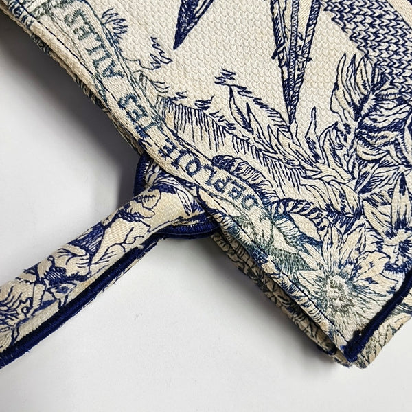 Book Tote Medium Canvas Blue