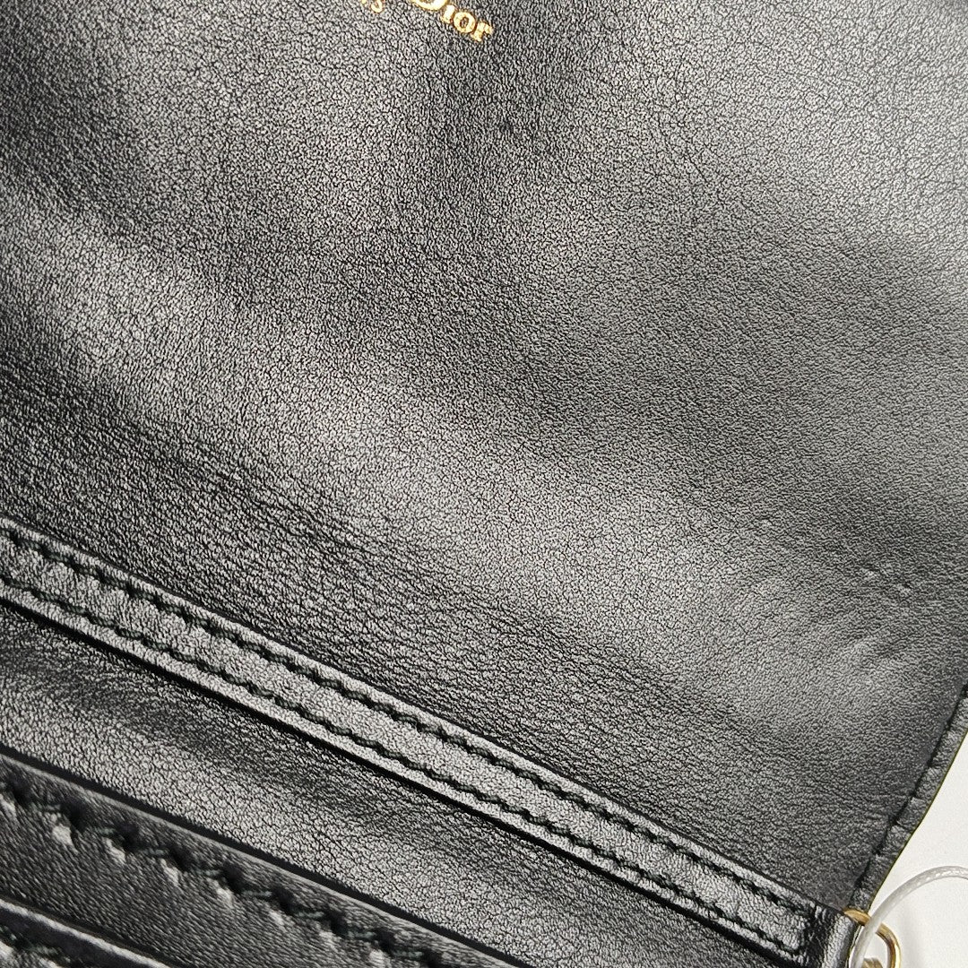 Calfskin Shoulder Bag Black