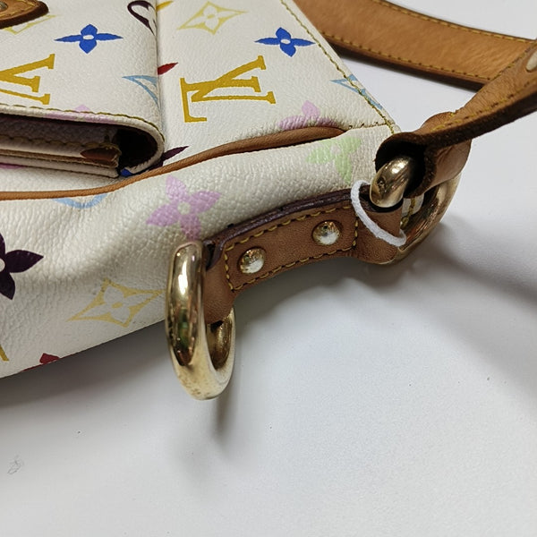 LODGE GM Monogram Coated Canvas White