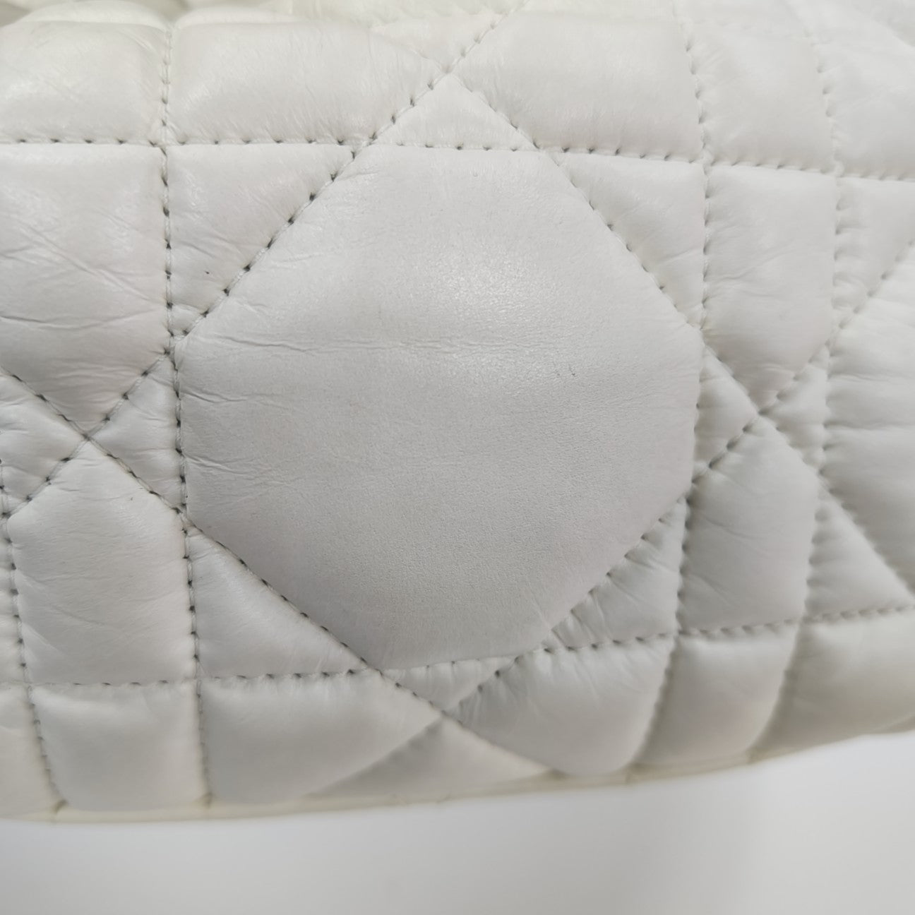 Diortravel Nomad Small Cannage Calfskin White