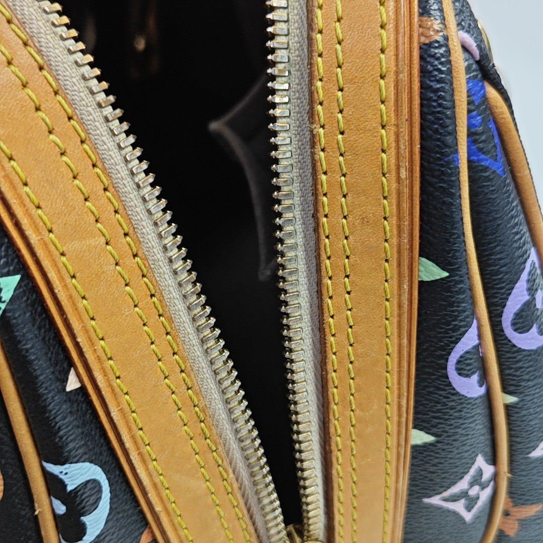 LV × TM PRISCILLA Monogram Coated Canvas Black