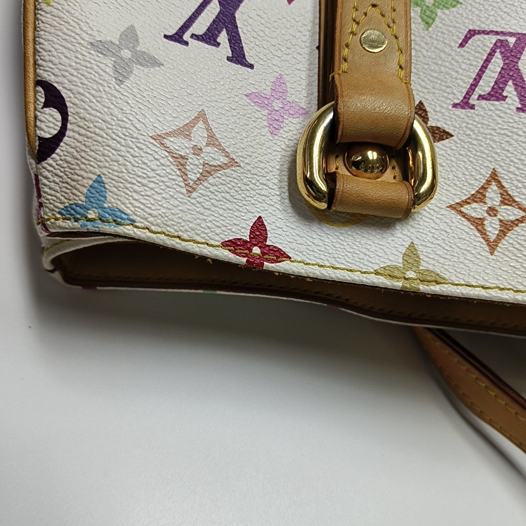 LV × TM AURELIA Monogram Coated Canvas White