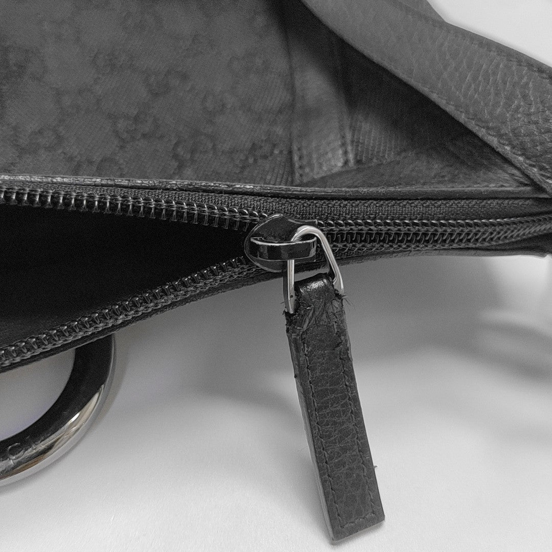 Monogram Canvas Tote Bag Black