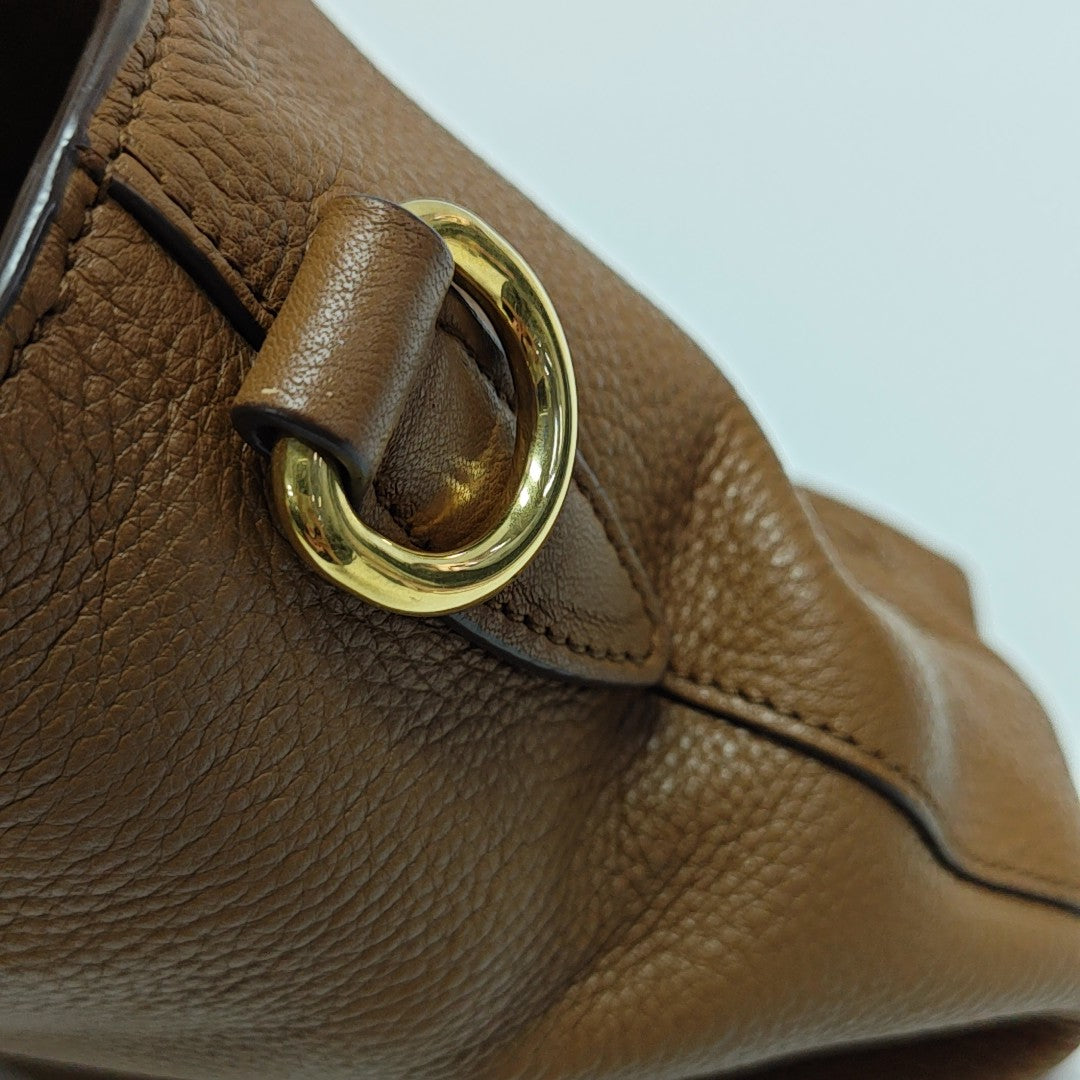 Calfskin Tote Bag Brown