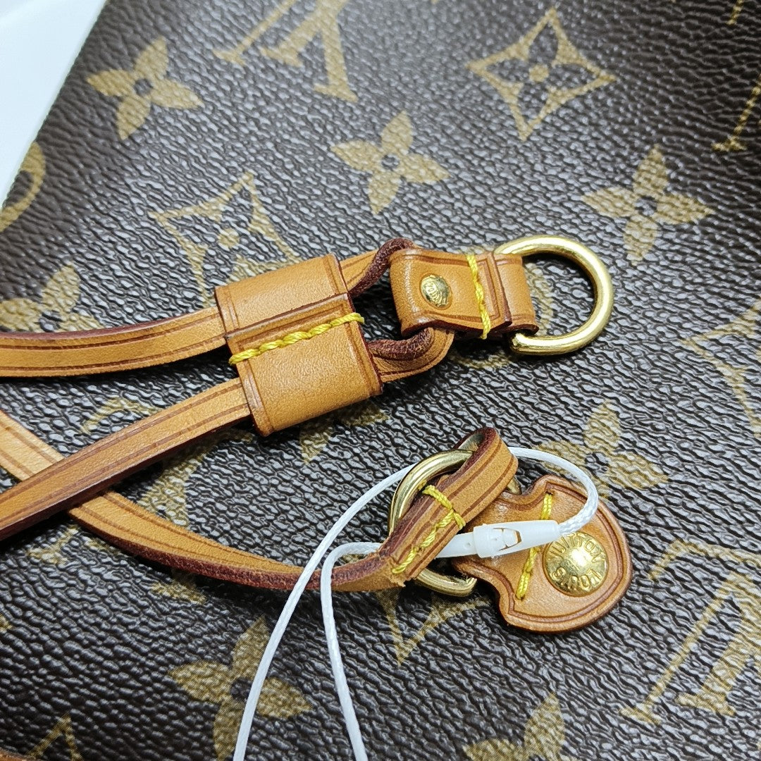 NEVERFULL GM Monogram Coated Canvas Brown