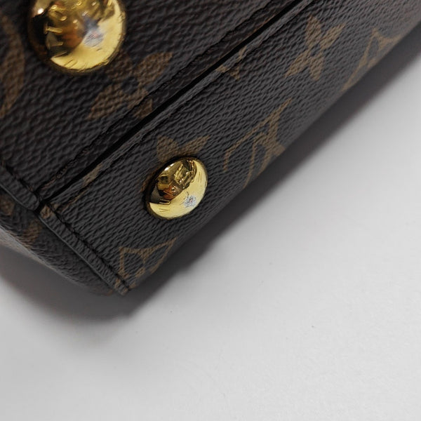CLUNY PM Monogram Coated Canvas Brown