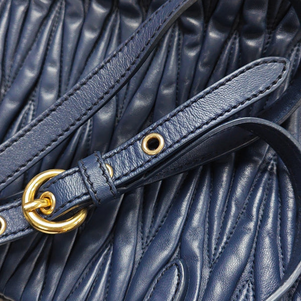 Quilted Lambskin Tote Bag Blue