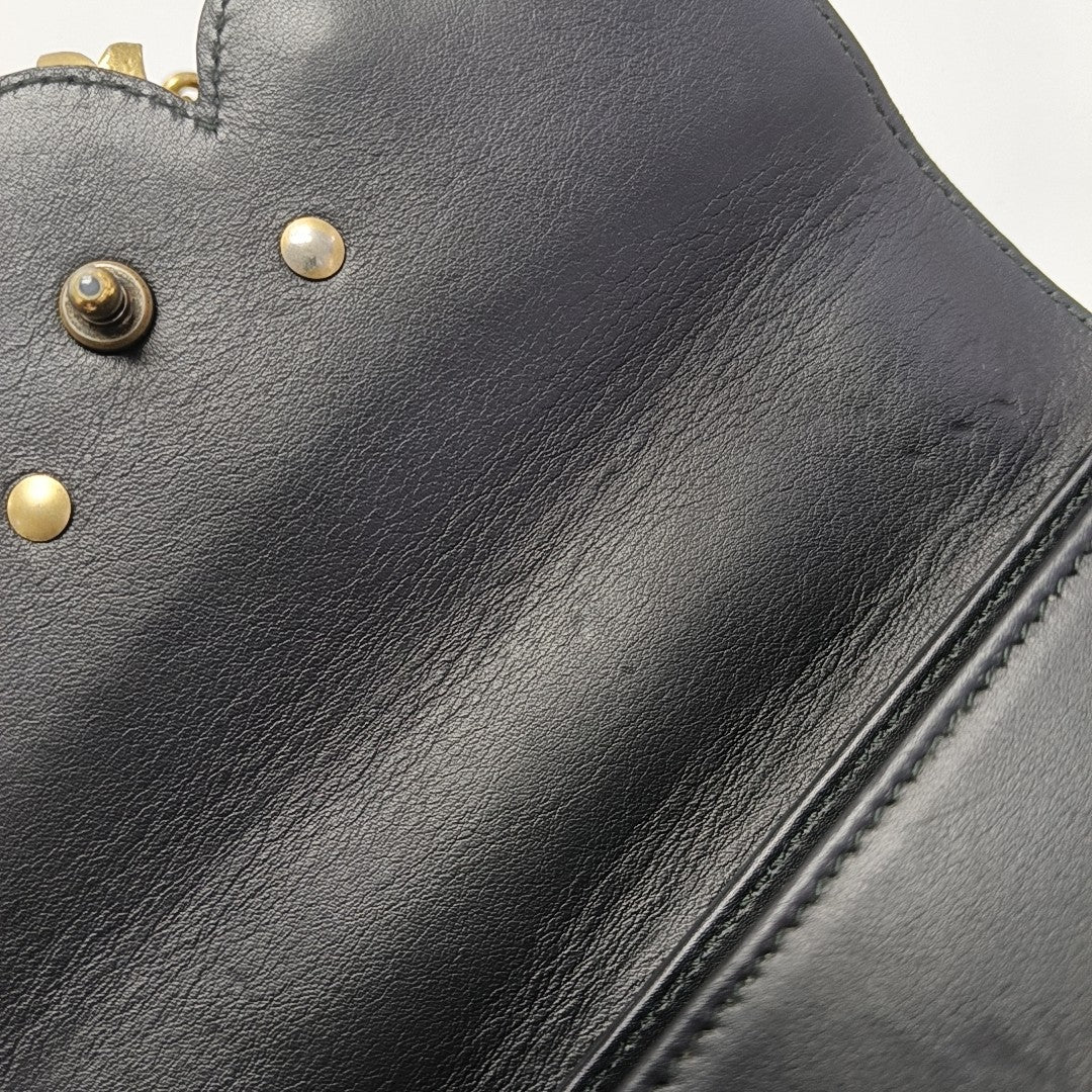 Calfskin Shoulder Bag Black