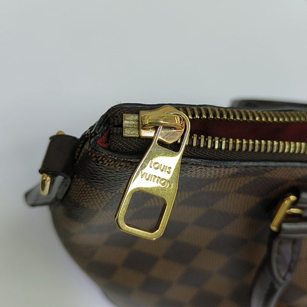 SIENA Damier Ebene Coated Canvas Brown