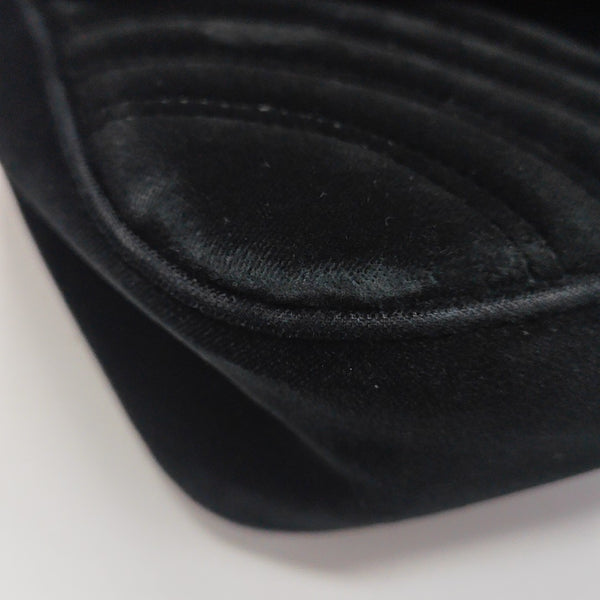 GG Marmont Medium Quilted Velvet Black