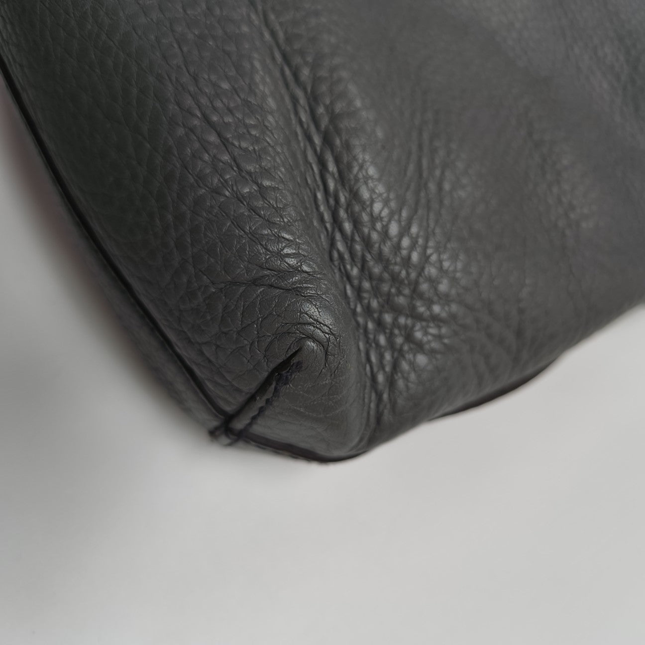Calfskin Shoulder Bag Gray