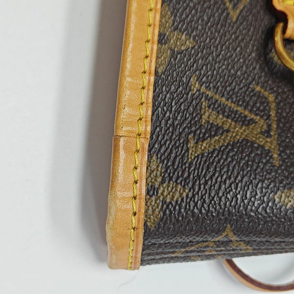 NEVERFULL MM Monogram Coated Canvas Brown