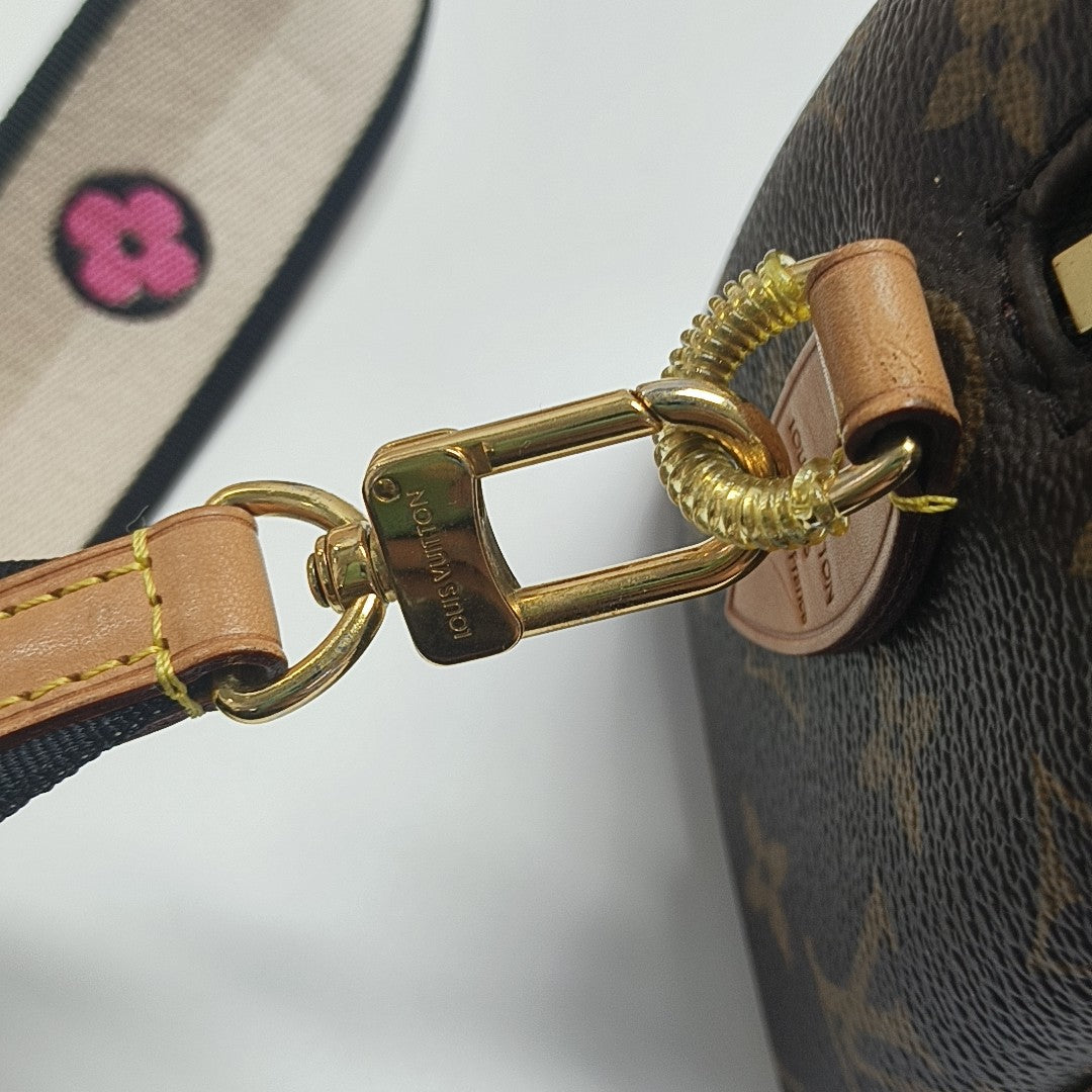 SPEEDY 20 Monogram Coated Canvas Brown