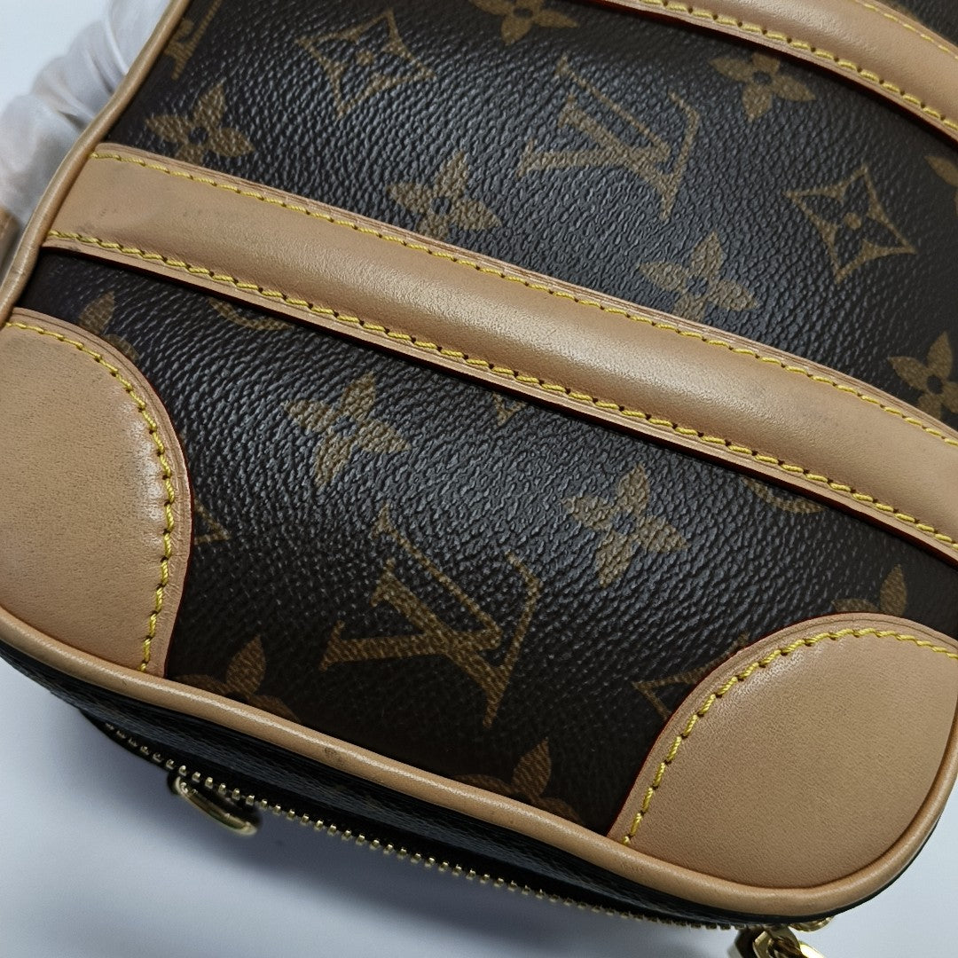 LUGGAGE Monogram Coated Canvas Brown