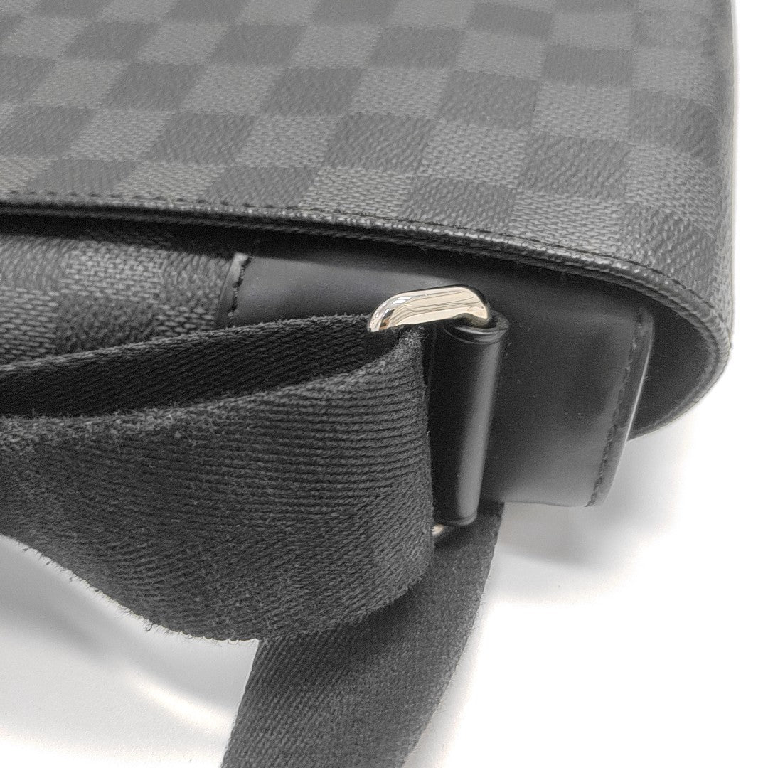 DISTRICT MM Damier Graphite Coated Canvas Gray