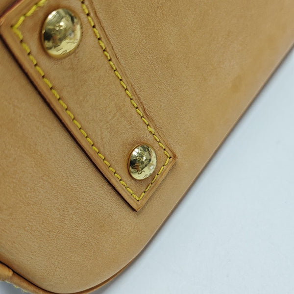 ALMA BB Monogram Coated Canvas Brown