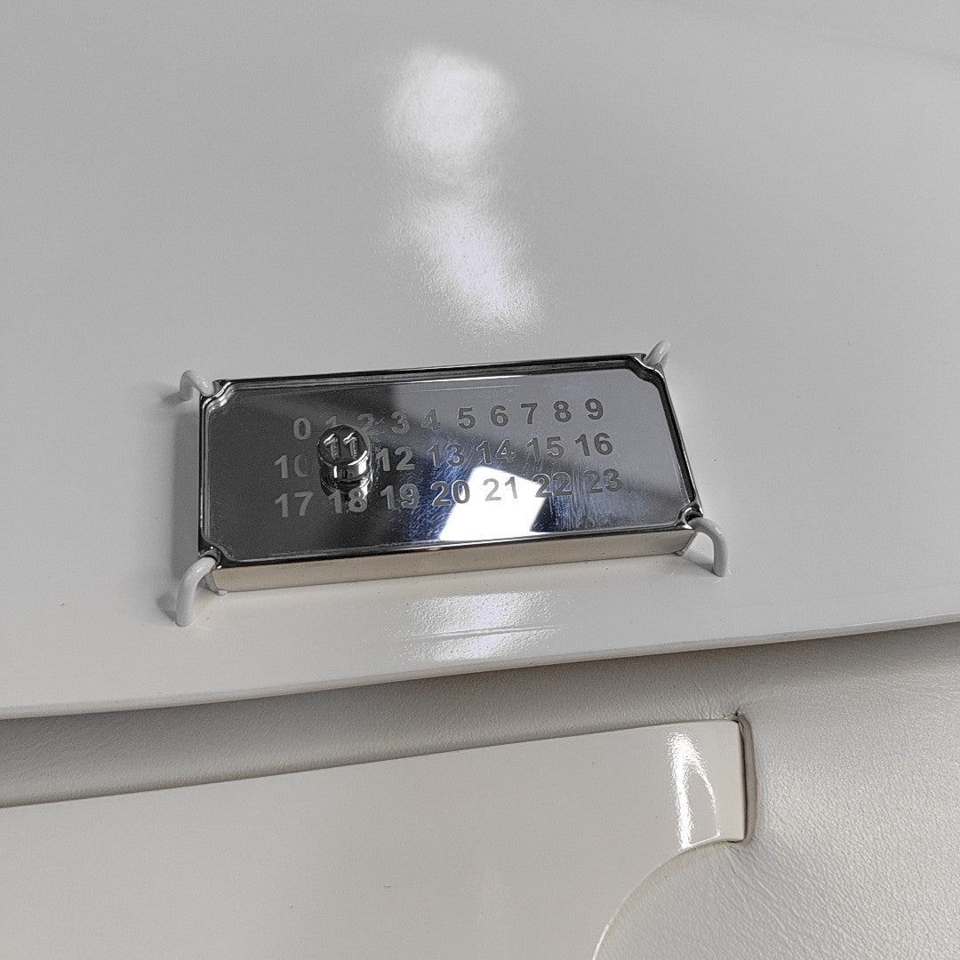Patent Leather Shoulder Bag White