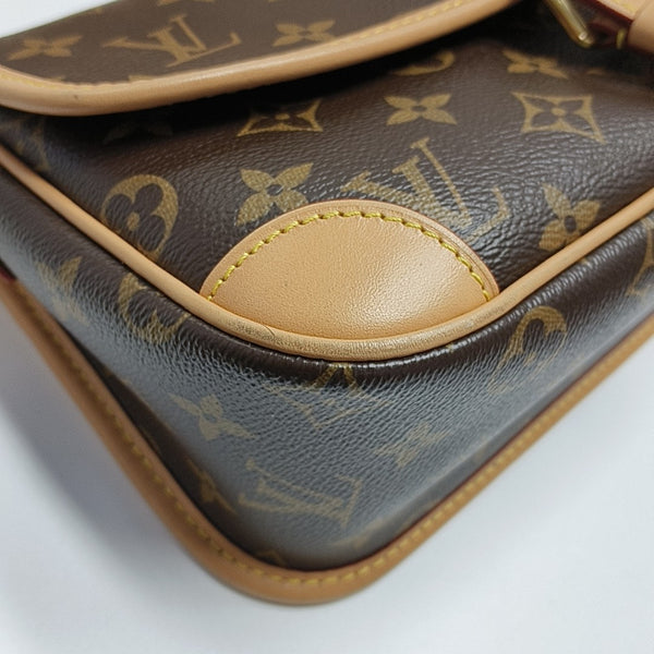 DIANE Monogram Coated Canvas Brown