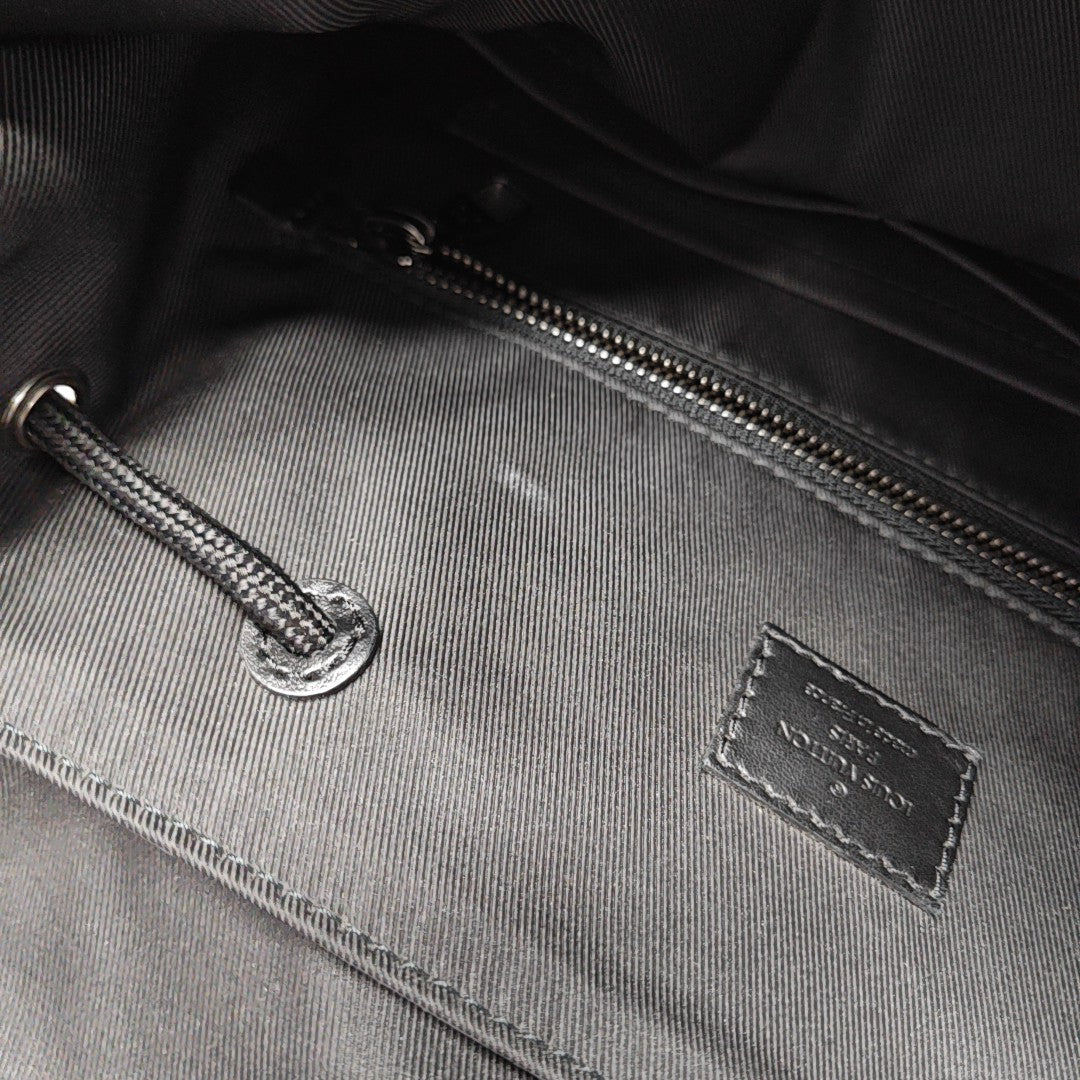 CHRISTOPHER MM Monogram Coated Canvas Gray