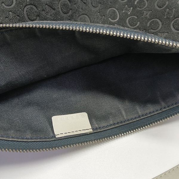 Suede Tote Bag Blue
