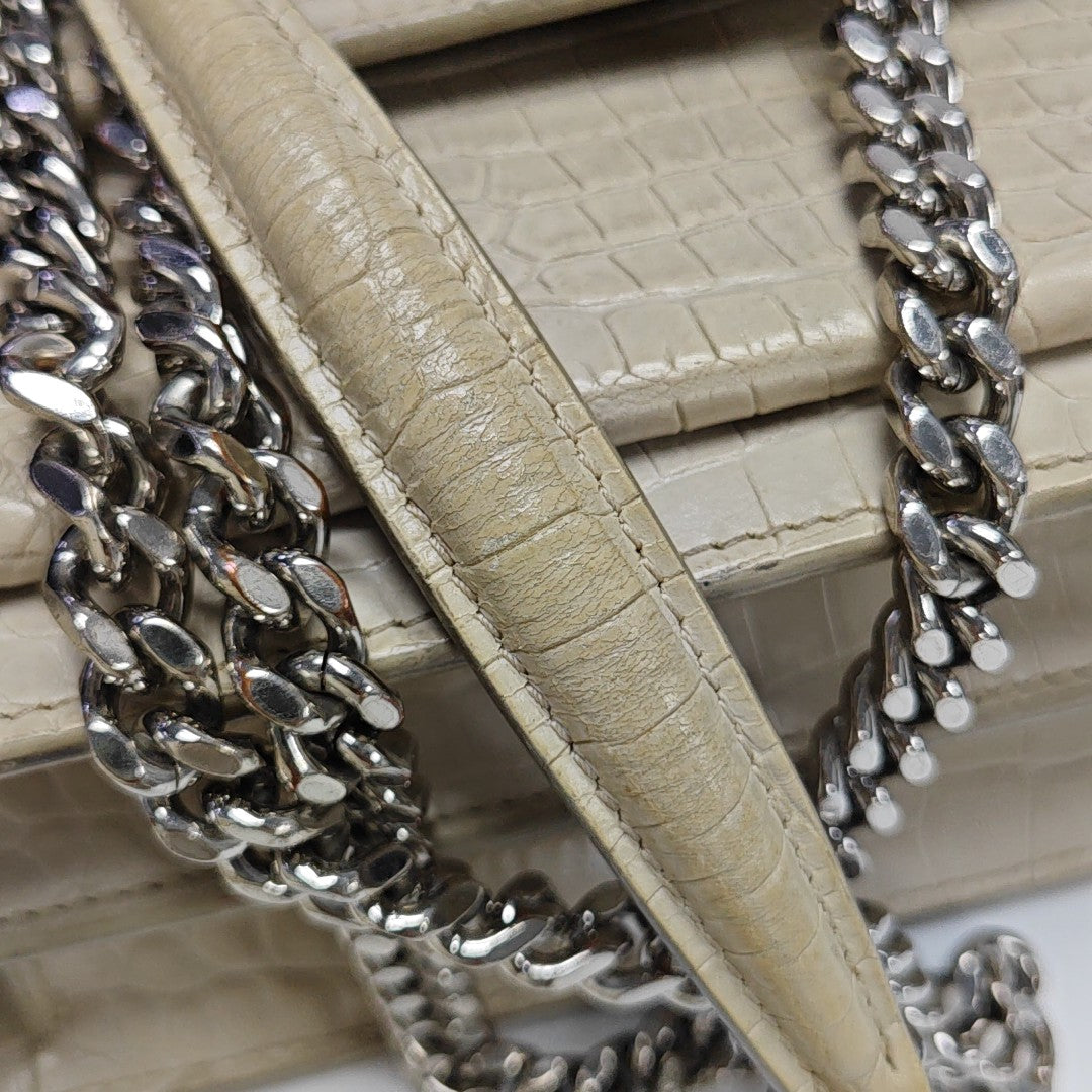 SUNSET Medium Calfskin Beige