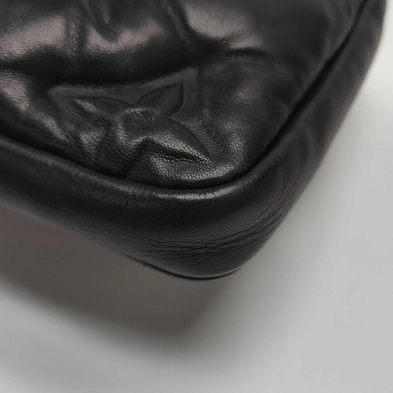 Monogram Lambskin Belt Bag Black
