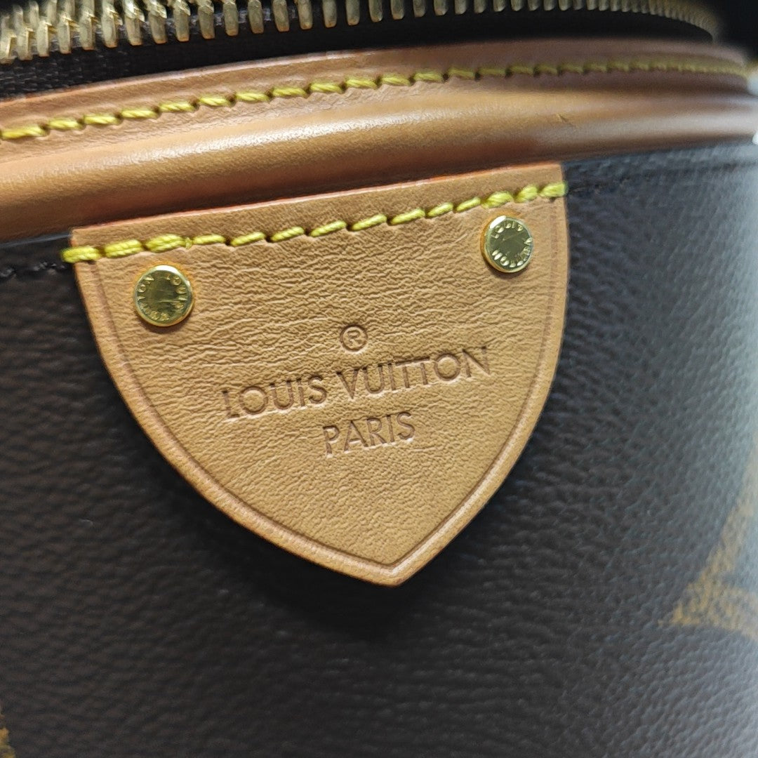 CANNES Monogram Coated Canvas Brown