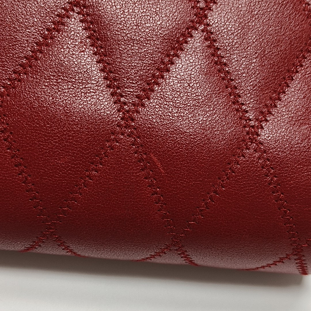ANGIE Quilted Lambskin Red
