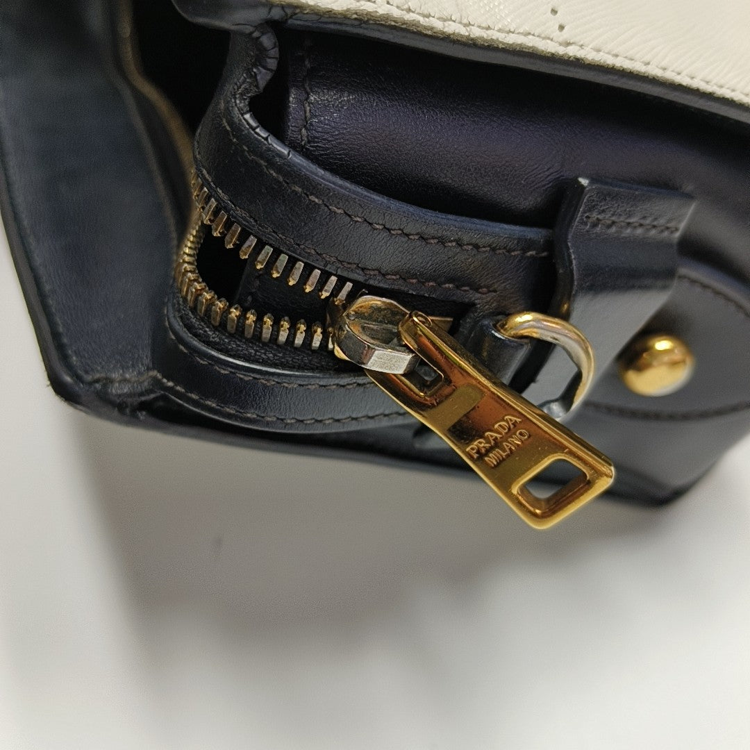 Calfskin Shoulder Bag White