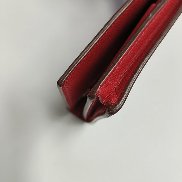 Bearn Medium Epsom Red Wallet