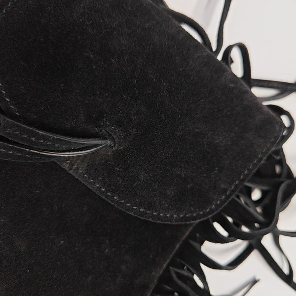 Suede Shoulder Bag Black