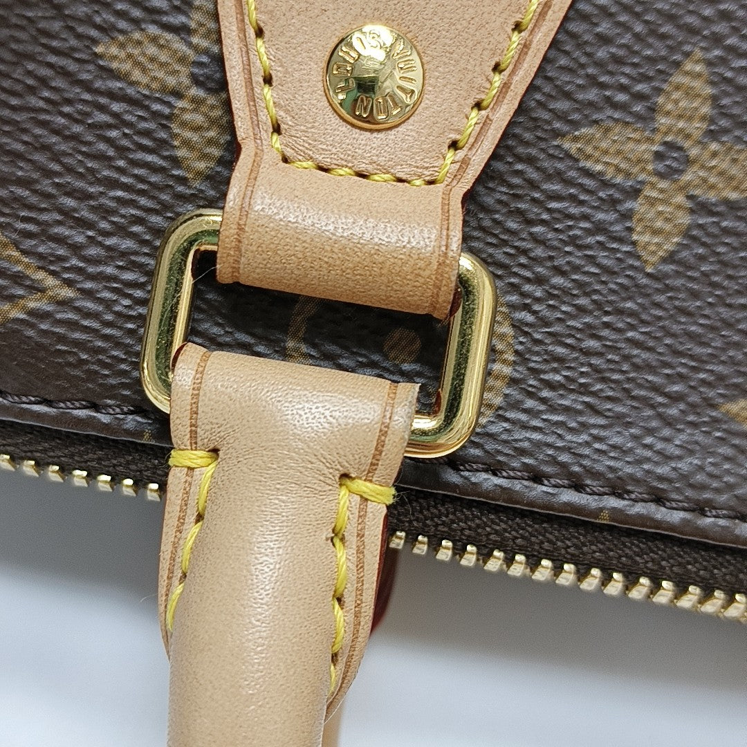 SPEEDY 20 Monogram Coated Canvas Brown