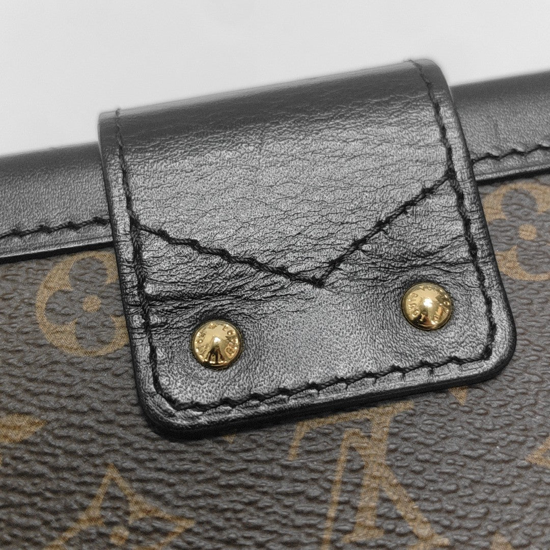 PETITE MALLE Monogram Coated Canvas Brown
