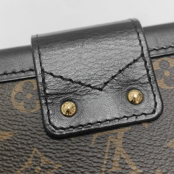 PETITE MALLE Monogram Coated Canvas Brown