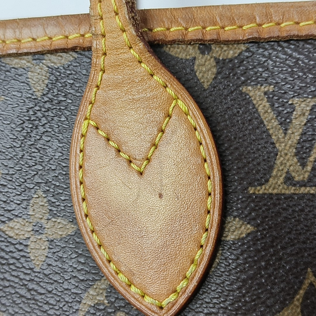NEVERFULL MM Monogram Coated Canvas Brown