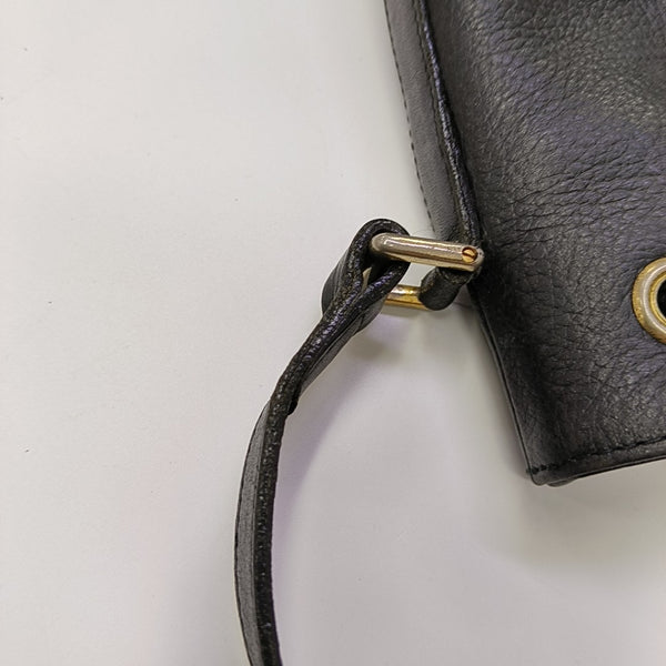 Calfskin Bucket Bag Black