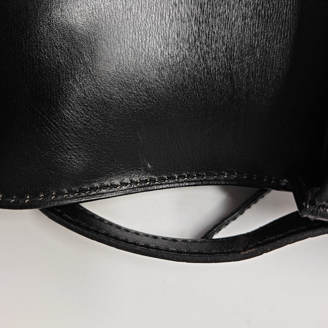 Calfskin Shoulder Bag Black