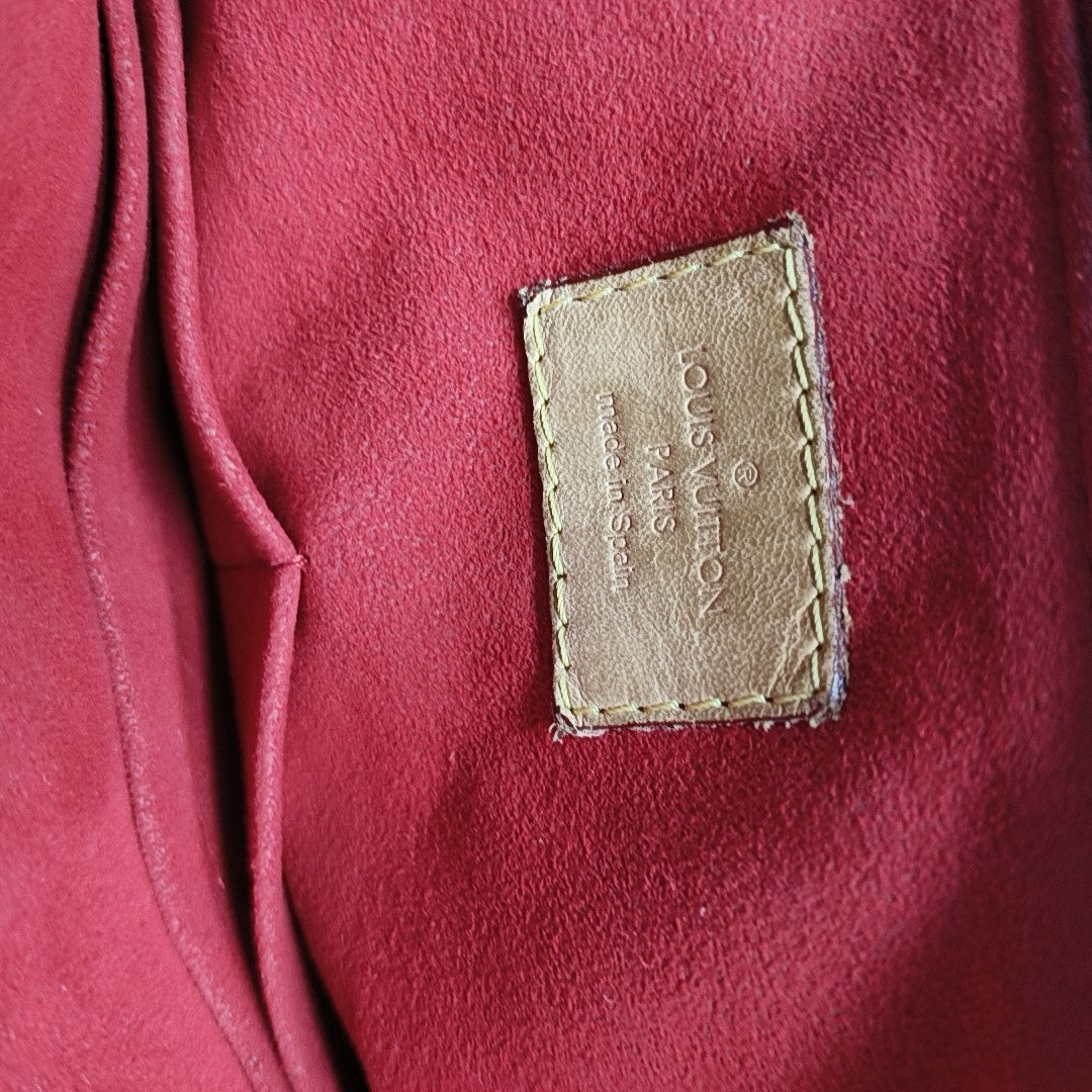 PALLAS MM Monogram Coated Canvas Brown